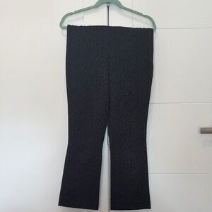 Zara Black Leopard Print Trousers